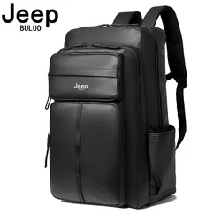 JEEP BULUO  Men Backpack Waterproof Nylon 15.6-inch Laptop Travel Backpacks Riding Mountain Climbing Brand Ultra-Large Capacity