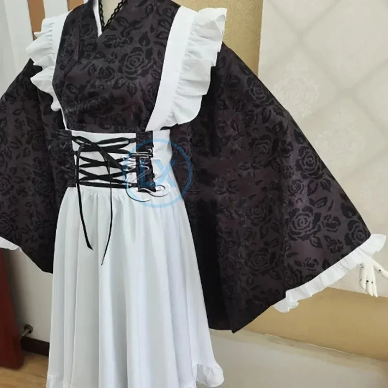 

CyAnime Kitagawa Marin Cosplay Costume Elegant Maid Kimono Activity Party Role Play Clothing Custom-Made
