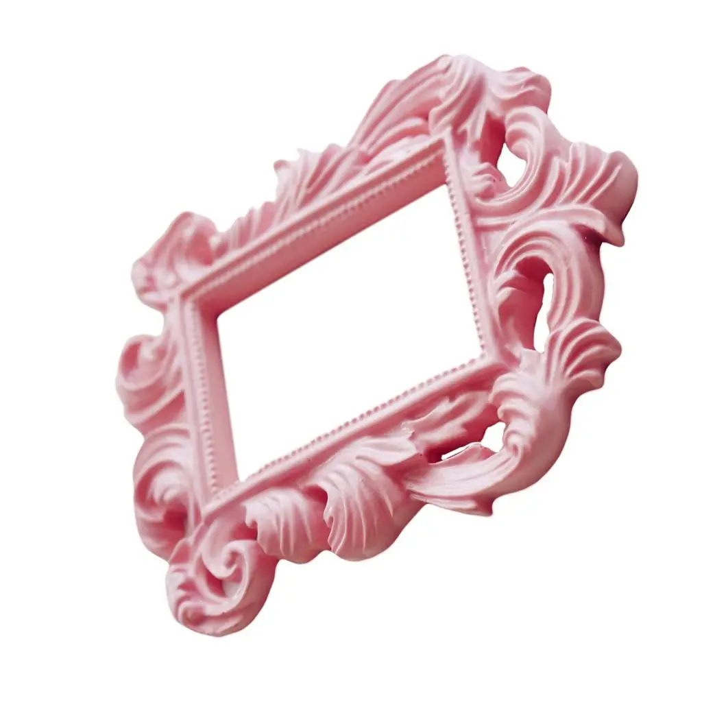 Pink Vintage Baroque Rectangle Wall Frame Home Decor Wedding Photo Prop Vintage Baroque Style Rectangle Frame