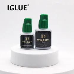 Ib-つけまつげエクステ用の超接着剤,2秒で速乾性,5ml,10ml,緑色のキャップ,防水接着剤,韓国メイク,1ボトル