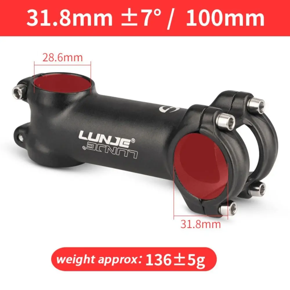 AliExpress Ultralight Ultralight Aluminum Bicycle Stem 25.4mm/31.8mm 50-100mm Bicycle Stem Mountain Bike Aluminum Alloy Bike Handlebar Stem
