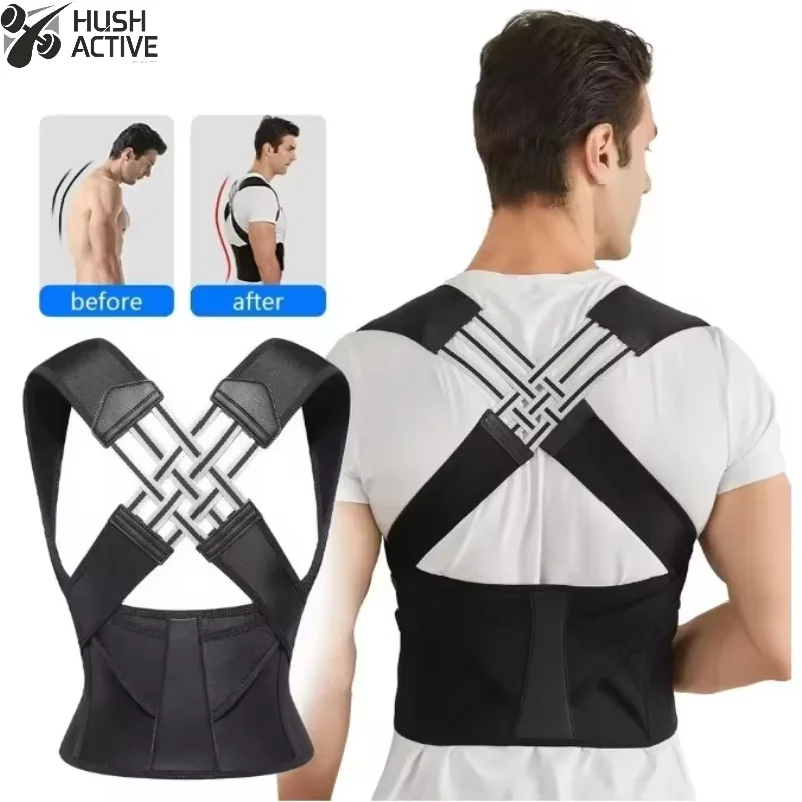 Back Support Hunchback Correction Belt Posture Corrector Comfortable Adjustable Unisex Spine Shoulder Lumbar Posture Correction