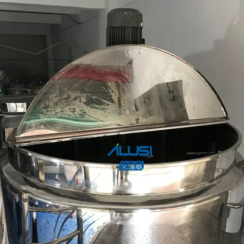 200L Stainless steel SUS304 SUS316 vacuum homogenizing emulsifying pot mixing barrel facial cream making machine