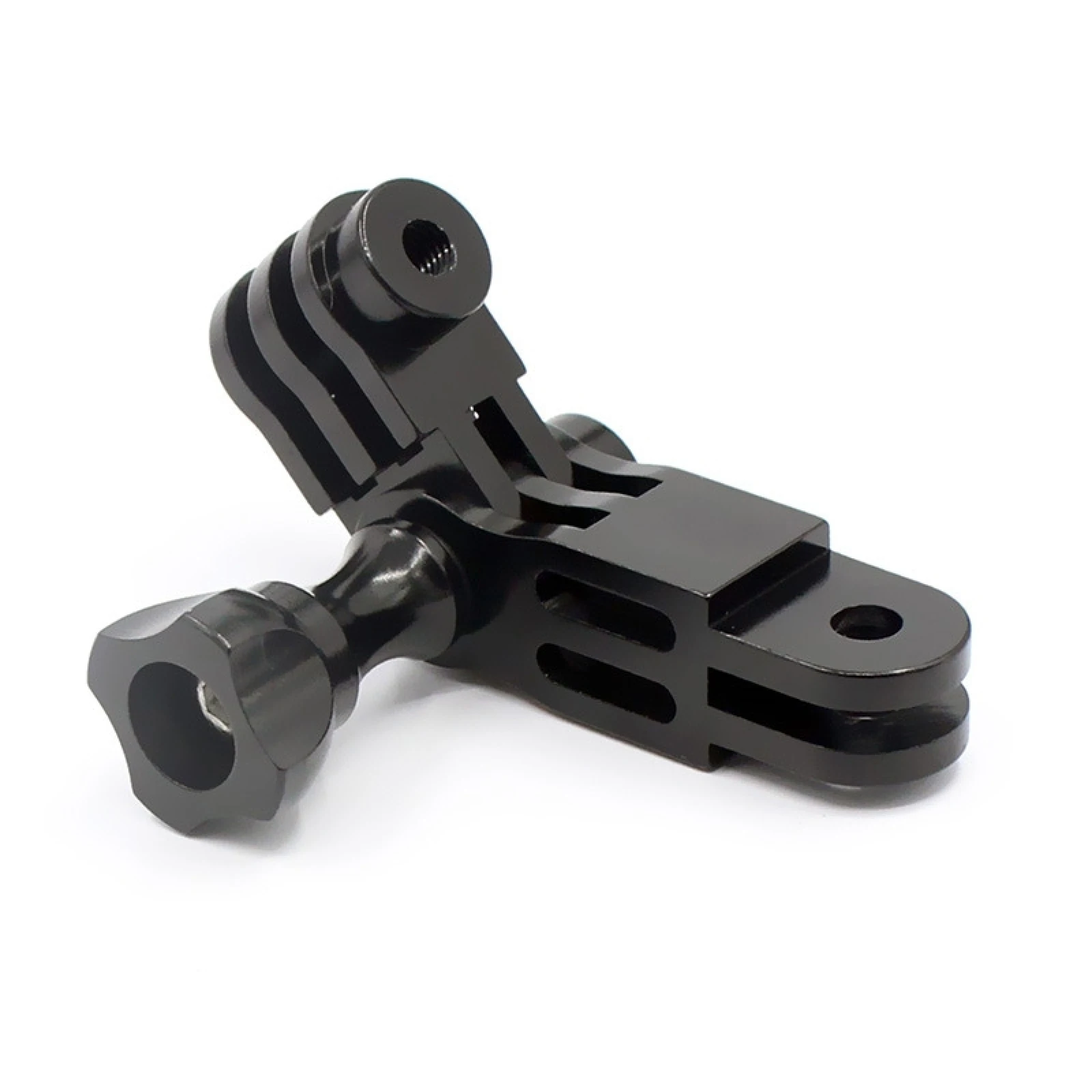 Action Camera Universal Aluminum Alloy Three-way Adjustment Arm 360 Degree Adapter for GoPro / Insta360 ONE R / DJI Osmo Action