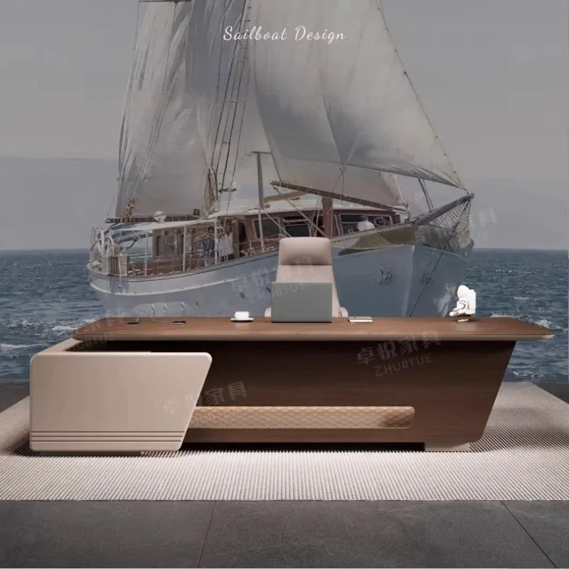 Office Desks And Workstations Room Desks Computer Desk Bureaux De Travail Writing Desk Creative Boat Shape Room Offices