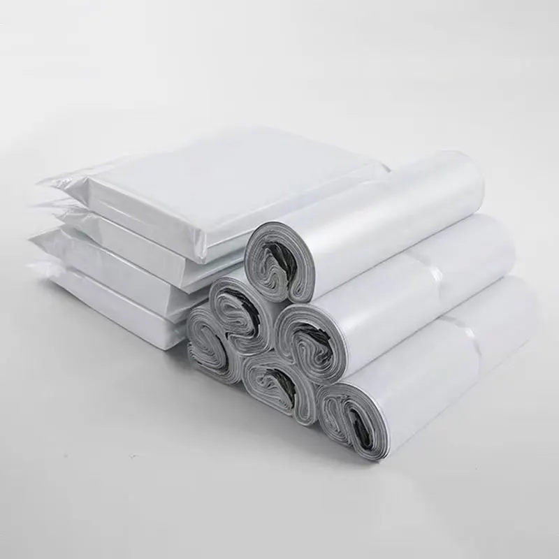 100Pcs New Poly White Gray Express Clothing Shoe Bag Thicken Gifts Packaging Storage Bags Delivery Mailing Courier Bag Pouch