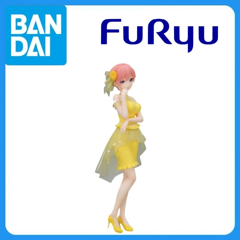 In Stock Genuine FuRyu Gotoubun No Hanayome Nakano Ichika Trio-Try-iT Figure Pastel Dress Anime Figure Garage Kit Anime Cartoon
