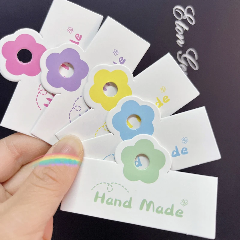 

100 шт./партия, цветные карточки для украшений ручной работы