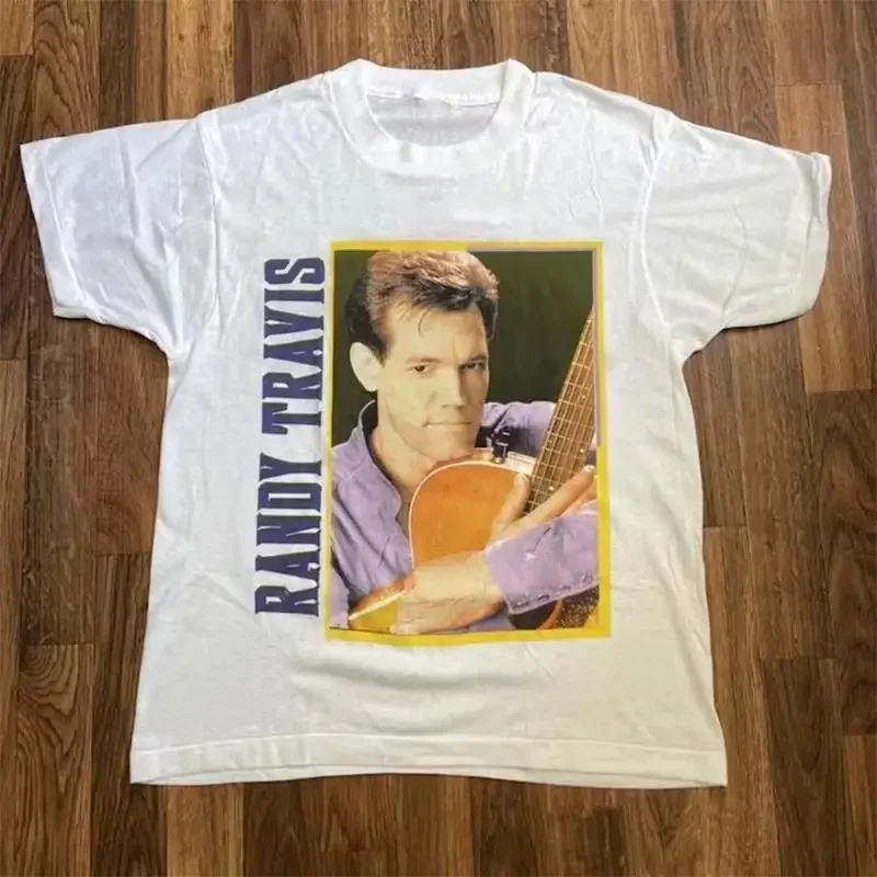 Randy Travis White T Shirt Cotton Full Size S 5Xl