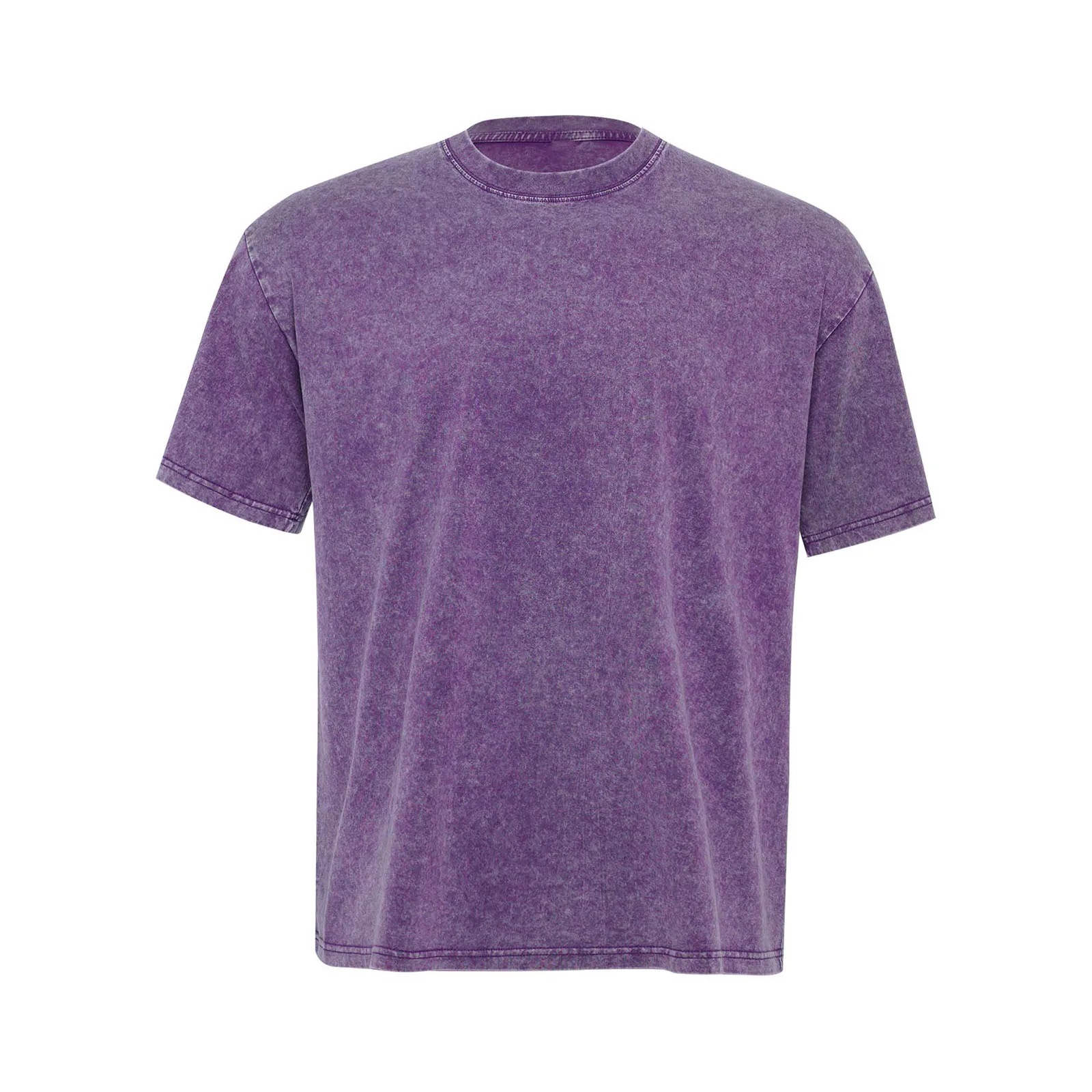 

Men Summer Loose Cotton T-Shirt Round Neck Short Sleeve Casual Washed Vintage Top Fashion Streetwear Trendy Versatile T-shirt