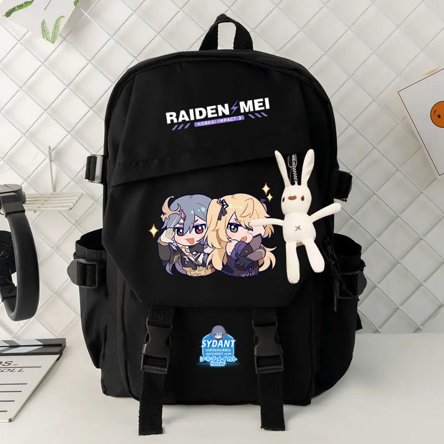 Honkai Impact Collaboration 2023 nueva mochila de gran capacidad para estudiantes de primaria grados 3 a 6 niños niñas medianos y altos