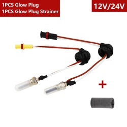 85-98W Car Heater Glow Plug 252070011100 +Strainer For Eberspacher Airtronic D2 D4 D4S 12V 24V Diesel Parking Heaters