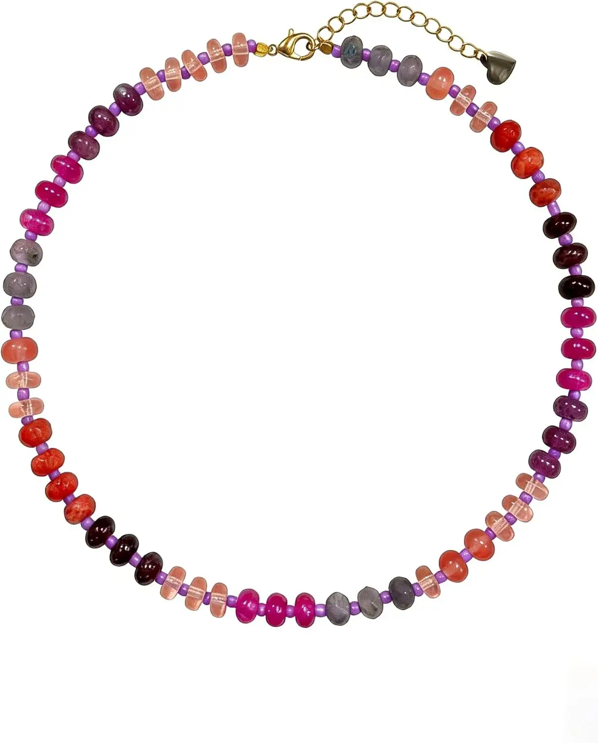 

Разноцветное ожерелье из бусин для женщин - колье-чокер из натурального камня, регулируемое пляжное украшение для серфинга, многослойное ожерелье в стиле бохо, подарок для