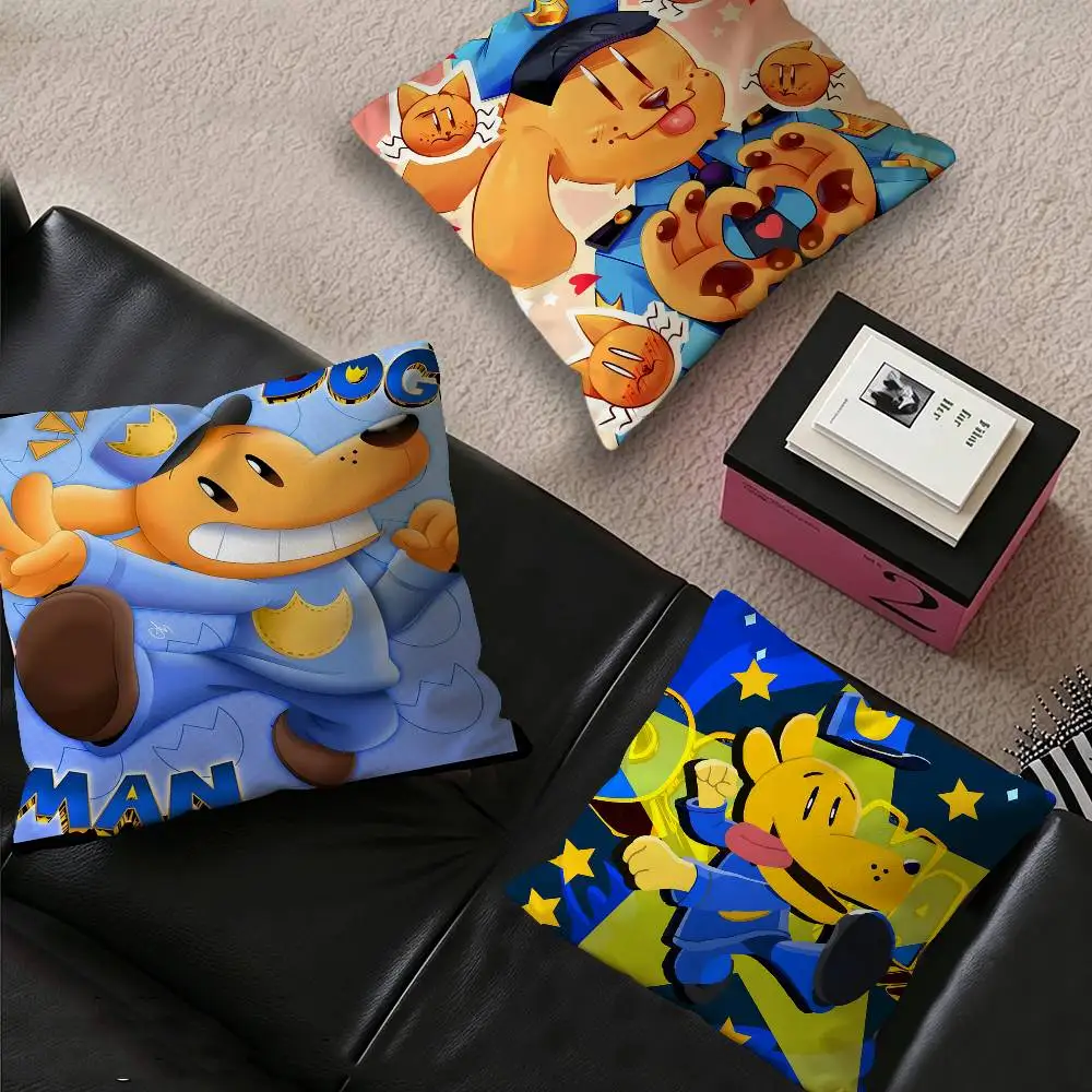 Dog Man Anime Cushion Cover Pillow Cover Decor Pillowcase Printed Cushion Case for Couch