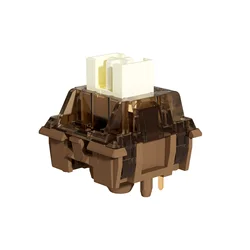 YUNZII Cocoa Cream V2 Pre-Lubed 5-Pin Early Bottoming Linear Switch for Hot Swappable Mechanical Gaming Keyboard, 35Pcs/Pack