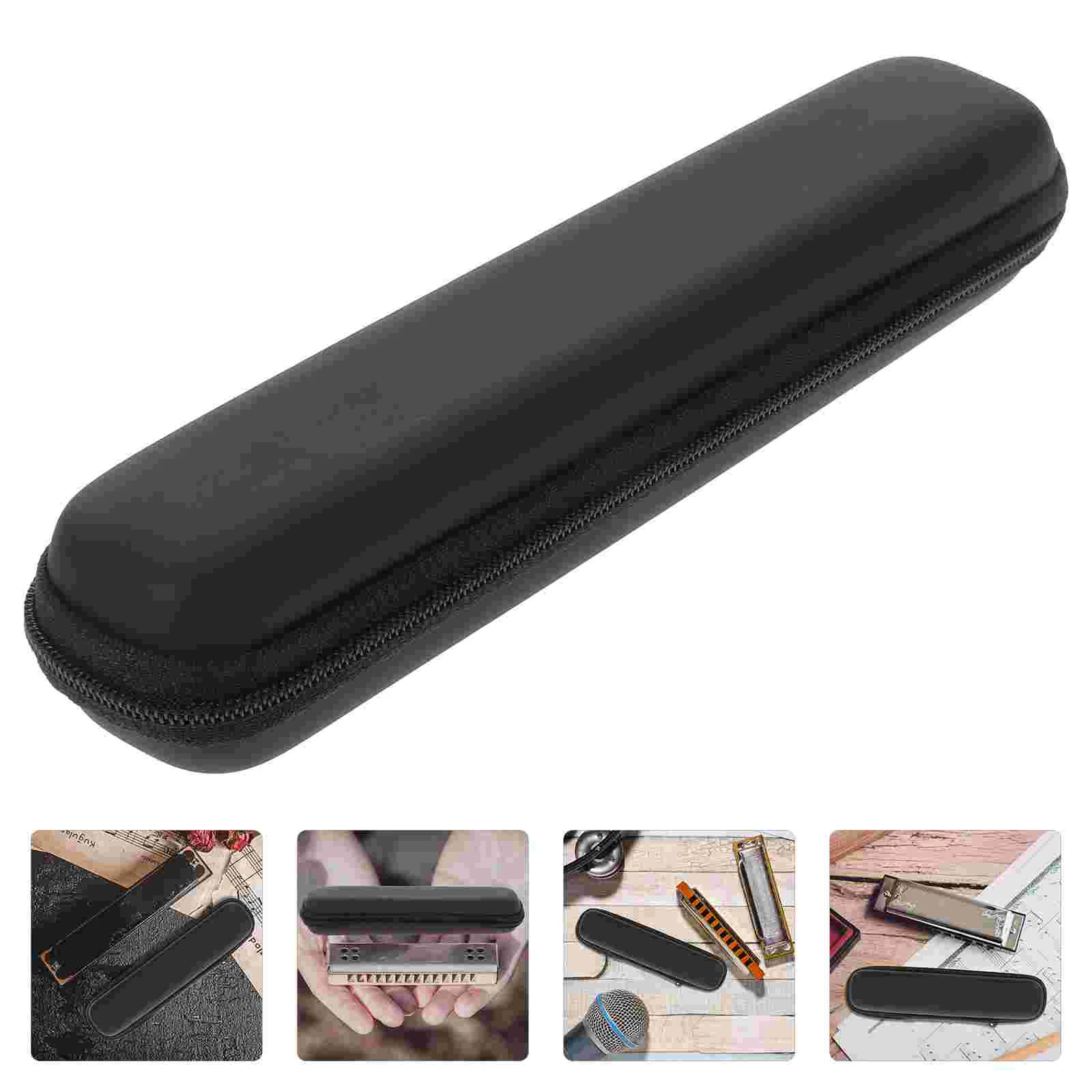 

Harmonica Storage Bag Waterproof Case Travel Neck Strap Portable Cover Oxford Cloth Container