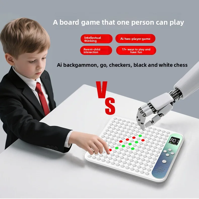 لوحة Gomoku الذكية متعددة الوظائف من Ai، شطرنج فائق الوجه للأطفال في المدارس الابتدائية، لعبة تعليمية إلكترونية للتدريب على التفكير #3