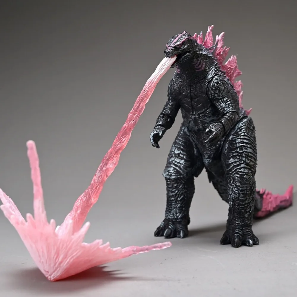 King of The Monsters Pink Back Godzilla Action Figure Godzilla Vs. Kong 2 The New Empire Peripherals Model Toys Desktop Ornament