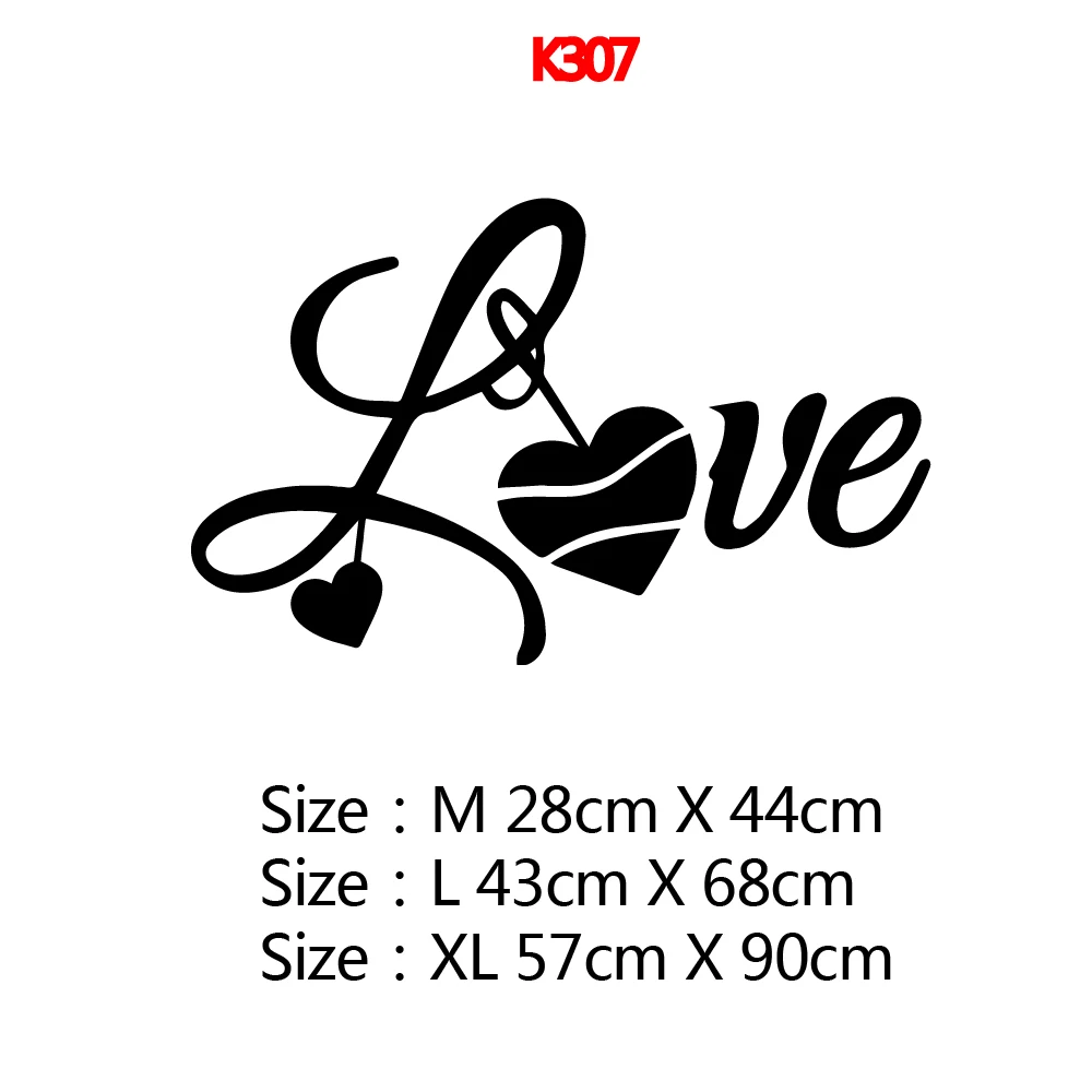 1PC Excellent Love Vinyl Wall Stickers Wallpaper For Living Room Decor Decal Creative Stickers