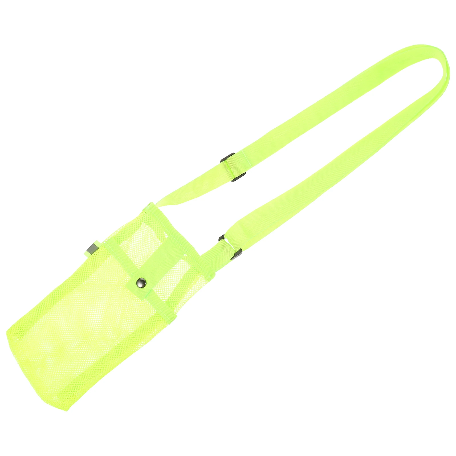 

Portable Water Bottle Bag Mesh Kettle Carrier Light Green Practical Nylon Pouch For Camping Outdoor Travel Pet Use Durable