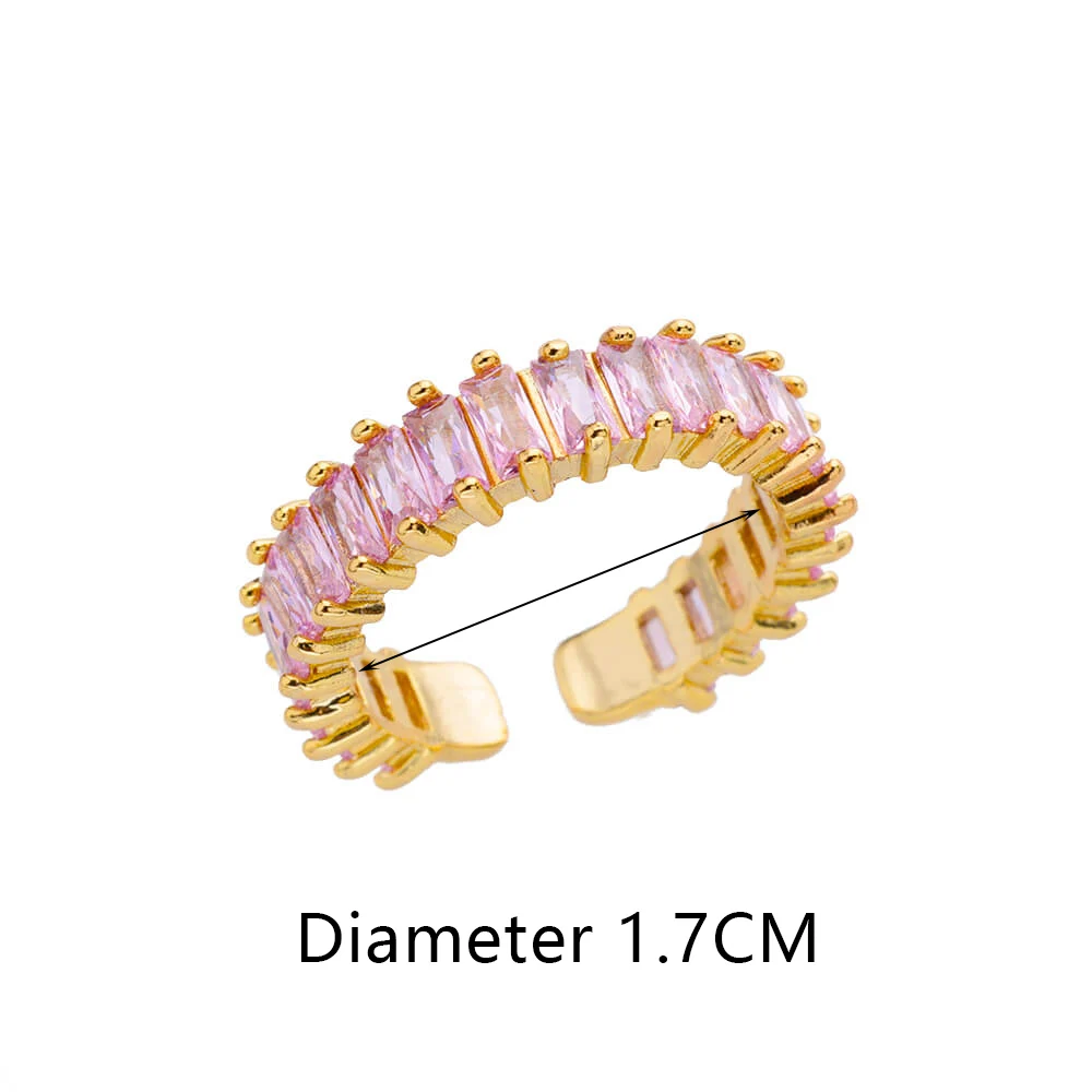 1 PCS Stainless Steel White Cat\'s Eye Round Open Ring Gold Color Adjustable Rings For Women Party Vacation Couple Jewelry Gift