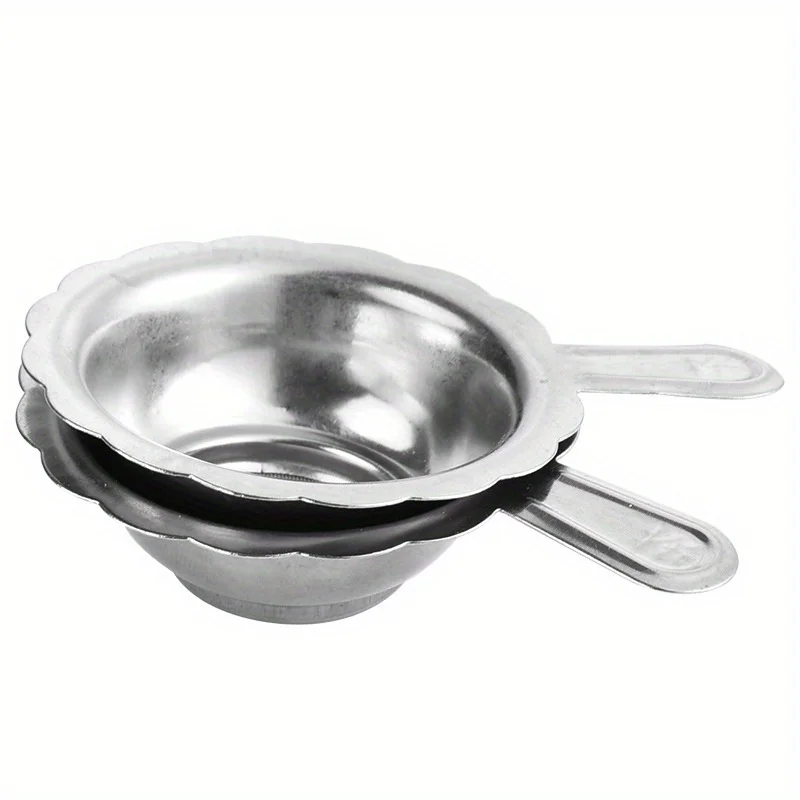 1PC Stainless Steel Tea Drain Reusable Double-layer Fine Mesh Tea Infuser Leaf Funnel Tea Strainer Teaware Accessories