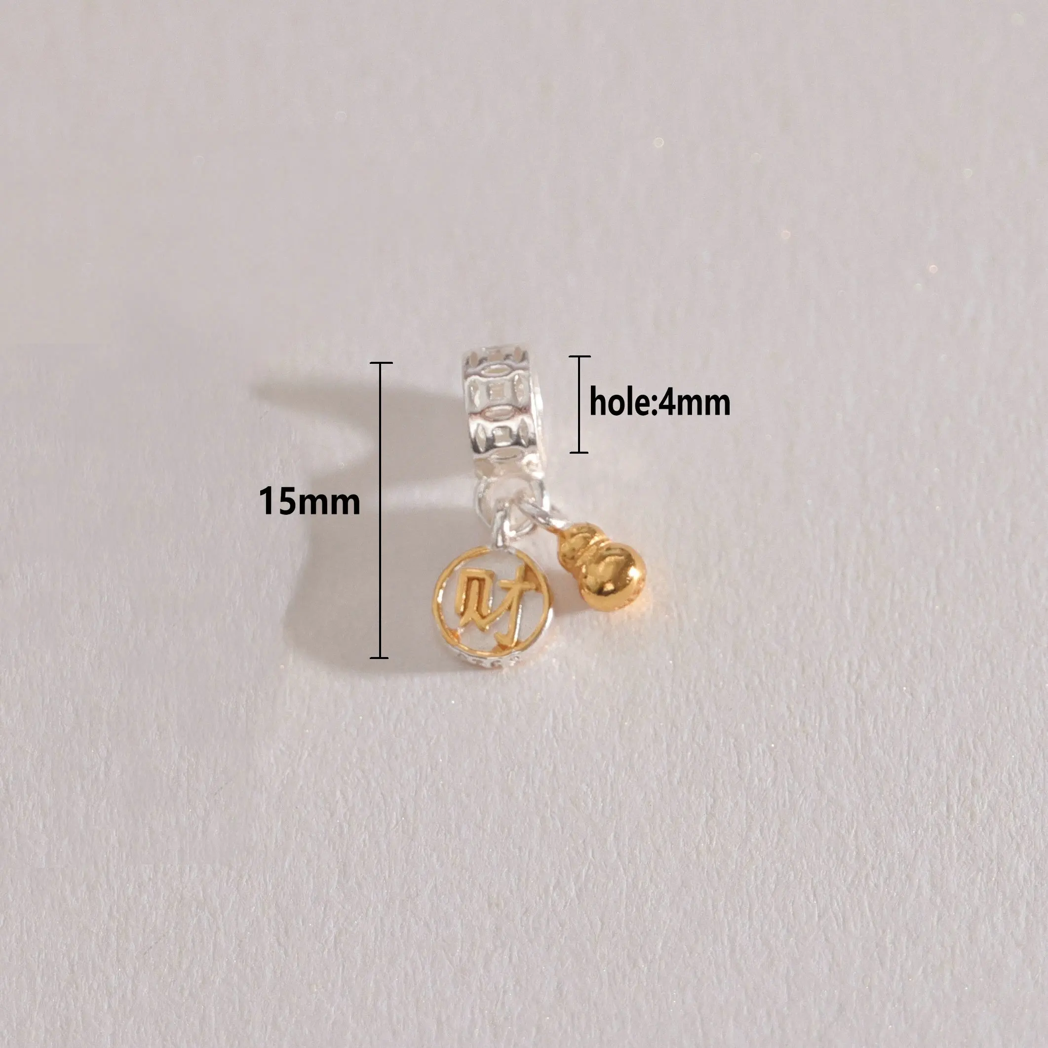 1PC 925 스털링 실버 중국산 부자 되기 비즈 DI - Jewelry Making Silver 리뷰 및 가격