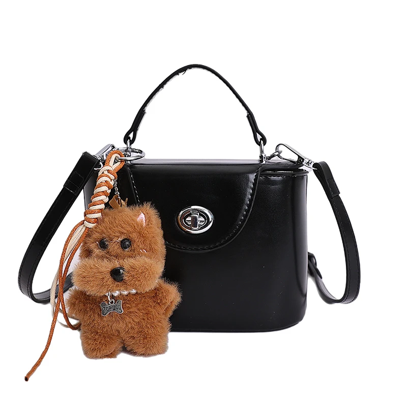 

Luxury High-End Fashionable Diaper Bag: Women's Messenger Purse, Elegant Leather Tote With Solid Color And Square Satchel Detail