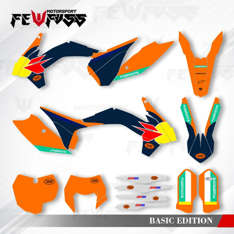 

Fewfuss графические наклейки наклейки для мотоцикла на заказ для KTM EXC 2014-2016 SXF 2013-2015125 250 300 350 450 005