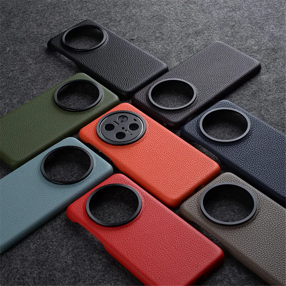 

Premium Natural Cowhide Leather Magsafe Case For Huawei Mate70 Pro Mate70 Business Cover