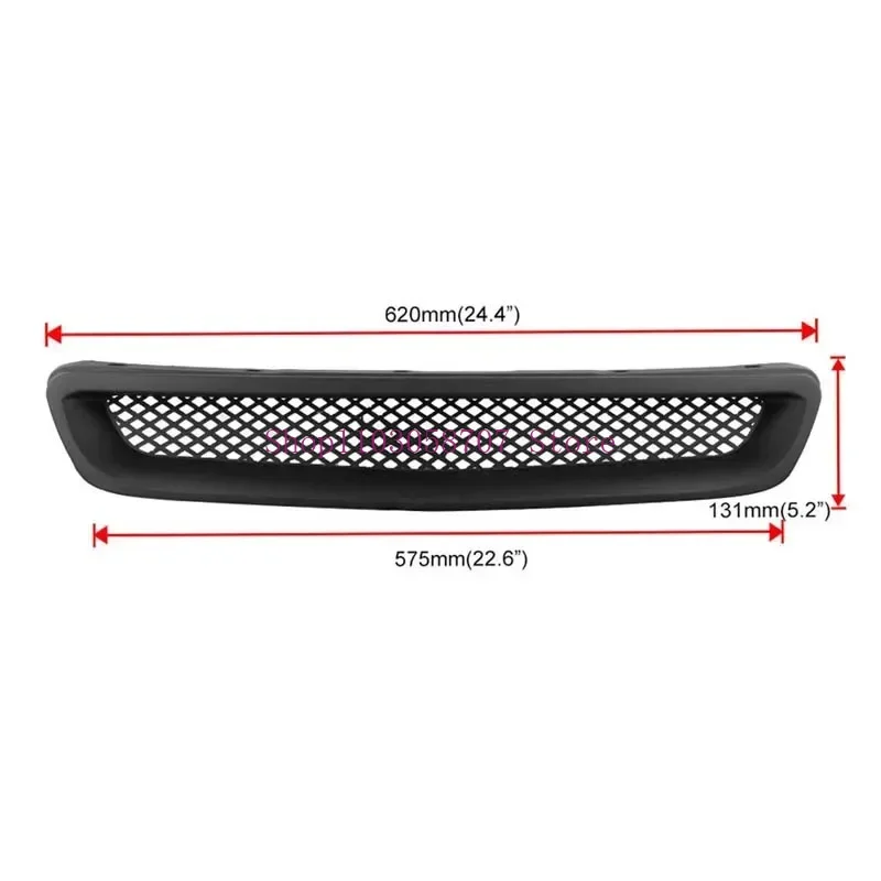 NEW Car Front Bumper Honeycomb Hood Grille for Honda Civic 96-98 EK CX DX EX HX LX