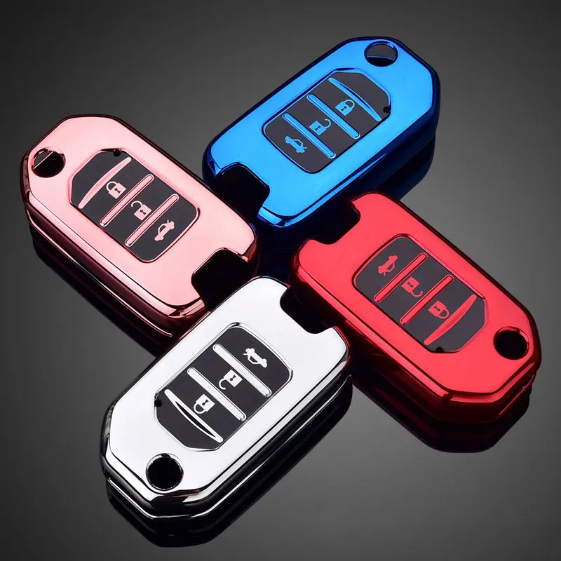 

Car Remote Key Case Cover Protective Shell Key chain TPU for Honda CRIDER CRV Vezel XRV Civic Accord keys package accessories