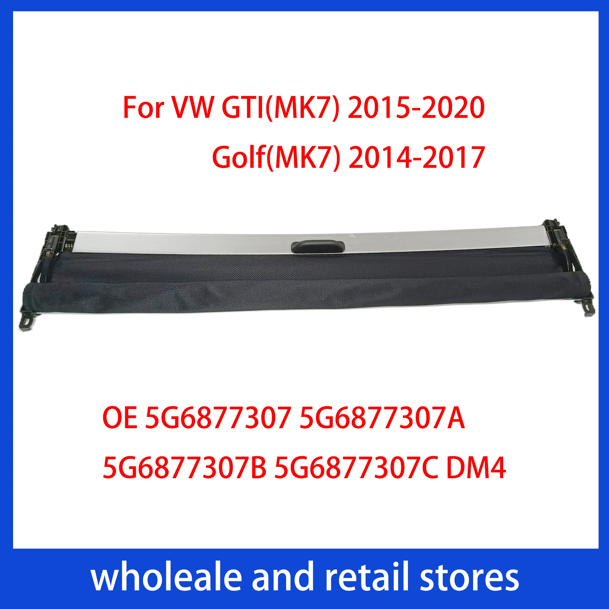 Black Sunroof Roller Assembly for VW GTI(MK7) 2015-2020 Golf(MK7) 2014-2017 5G6877307 5G6877307A 5G6877307B 5G6877307C DM4