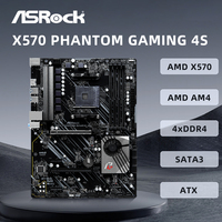 ASRock X570 Phantom Gaming 4S Motherboard Support 5500 5600 5700X 5800X3D CPU DDR4 M.2 NVME HDMI PCIe 4.0 X570 ATX AM4 Mainboard