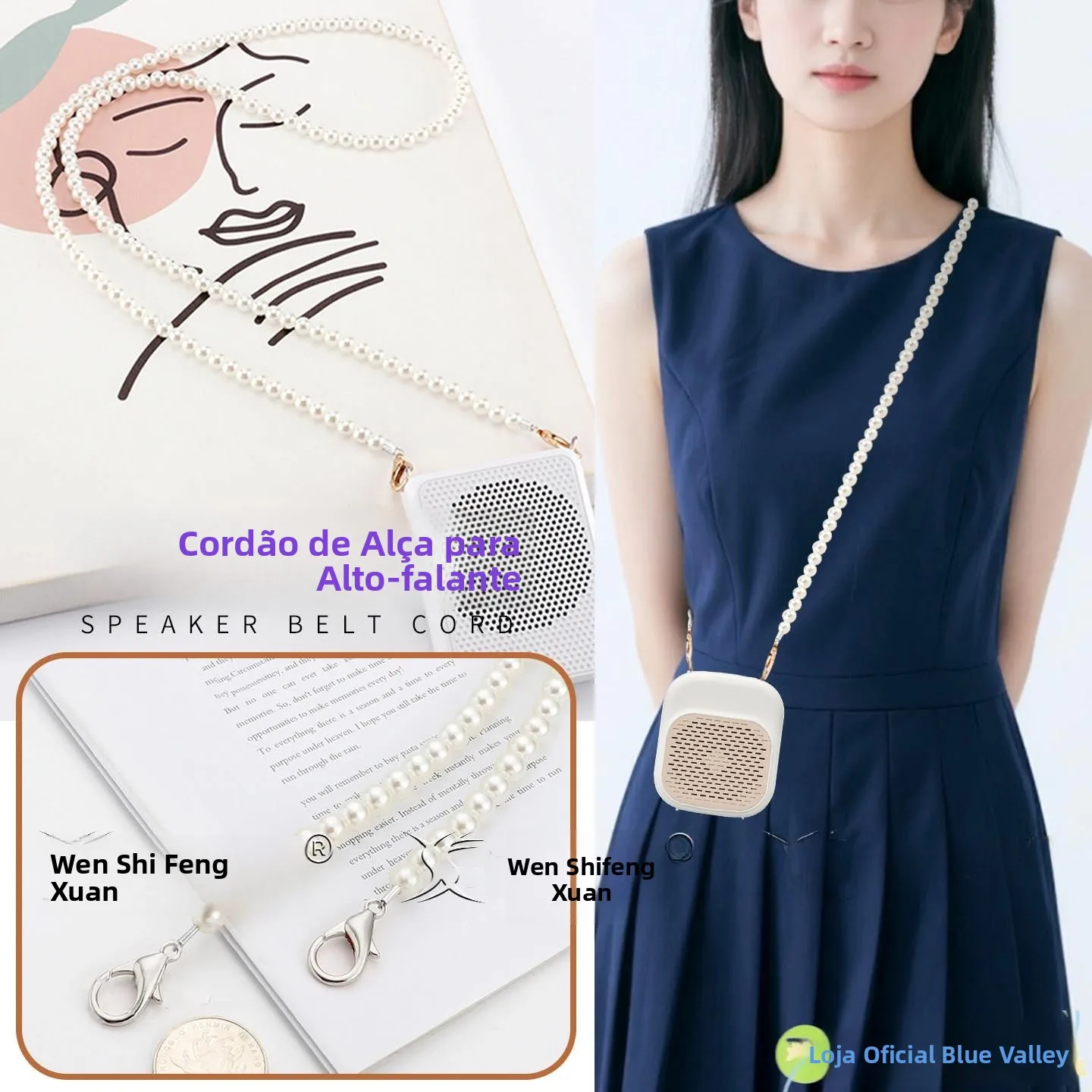 amplificador-especializado-para-professores-com-cera-de-abelha-alca-de-corrente-de-perolas-bolsa-de-ombro-corrente-pa