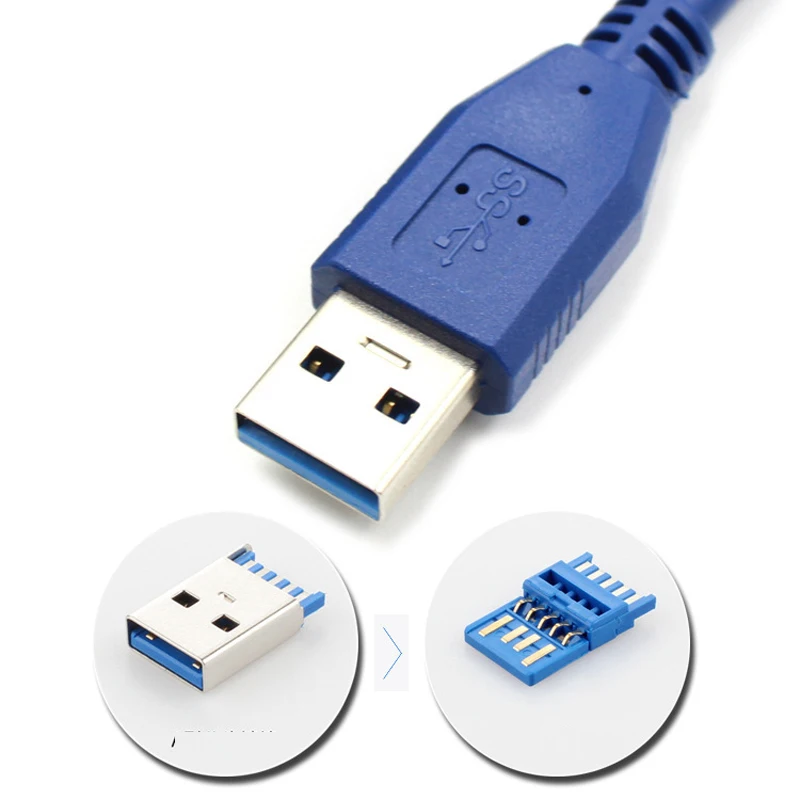 USB 3.0 Macho para Cabo de Extensão Feminino, Data Sync, Carregador, Laptop, PC, Gamer, Teclado, Mouse, Mobile, Disco rígido, 1 m, 2 m, 3 m, 5m