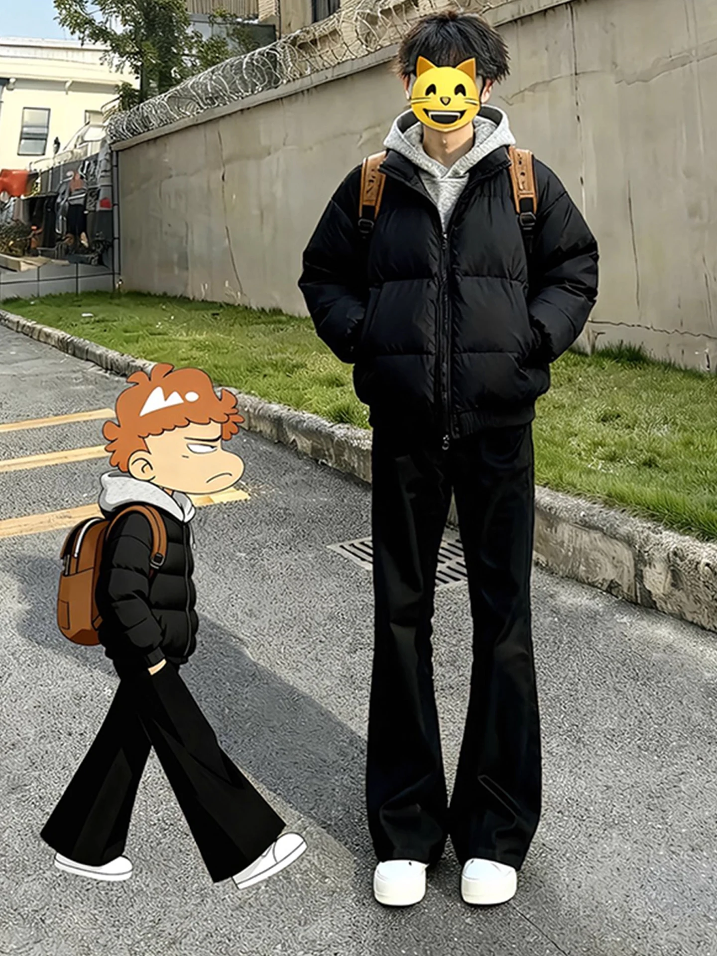 Cleanfit الرجال سليم صالح مستقيم الساق الجينز شارع العليا فيبي Bootcut الدنيم السراويل منتصف الخصر سستة إغلاق لون نقي جينز غير رسمي #1