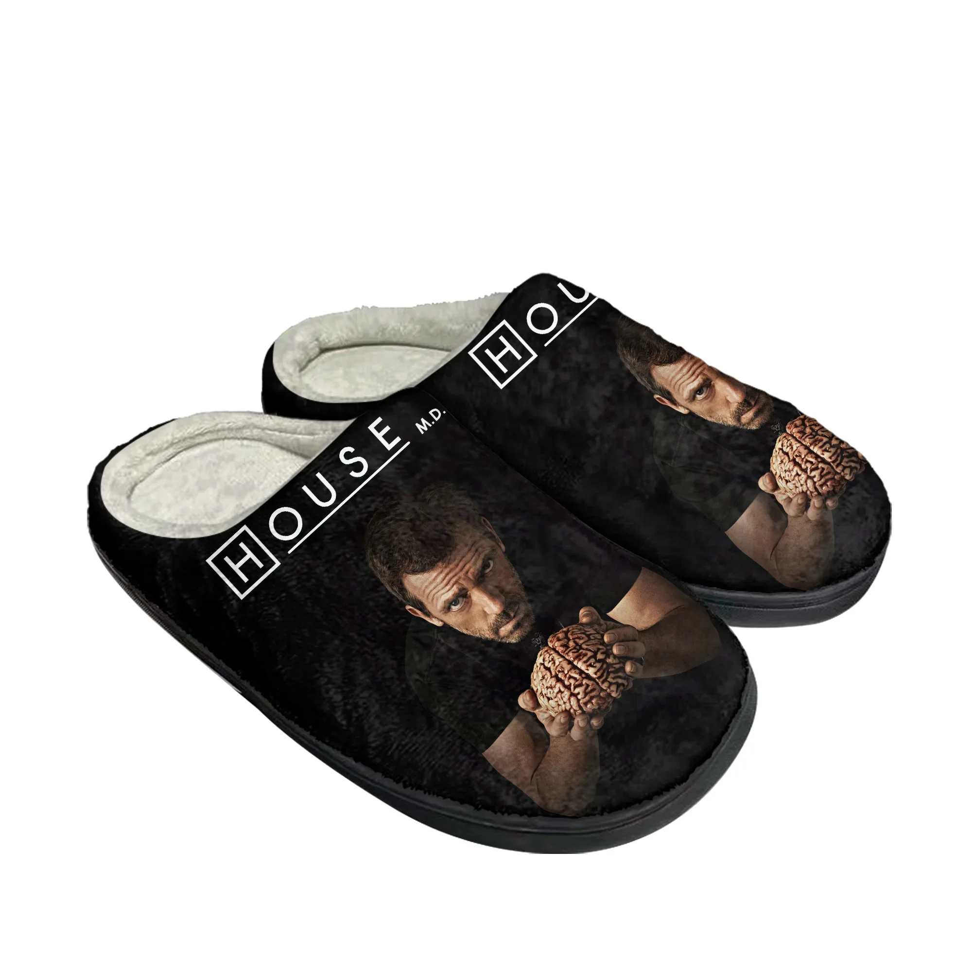 House M.D. Home Cotton Slippers Mens Womens Laurie Slipper Plush Bedroom Casual Keep Warm Shoes Thermal Hugh Customized DIY Shoe