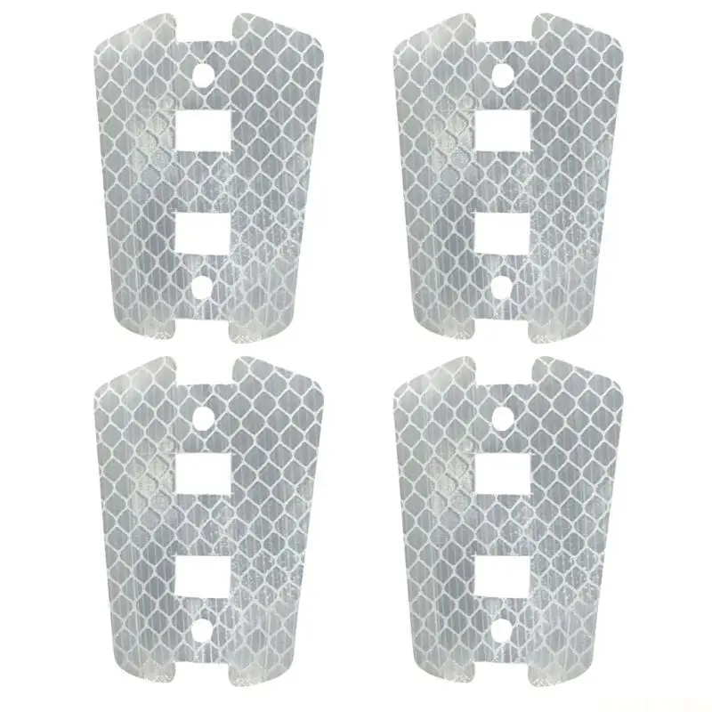 M5TC 4Pcs Bicycles Wheel Rims Spokes Reflective Sheets for Folding Bikes Wheel Reflectors Bicycles Spokes Warning Reflectors