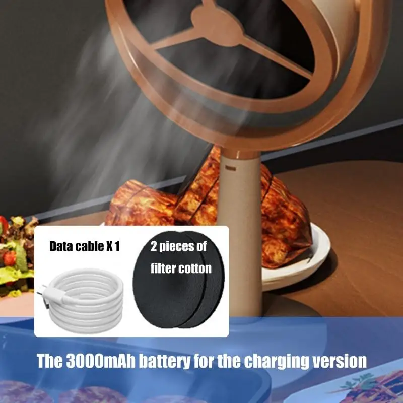 Campana rango portátil en miniatura U1JE con velocidades viento ajustables Filtro extraíble Ventilador equipos