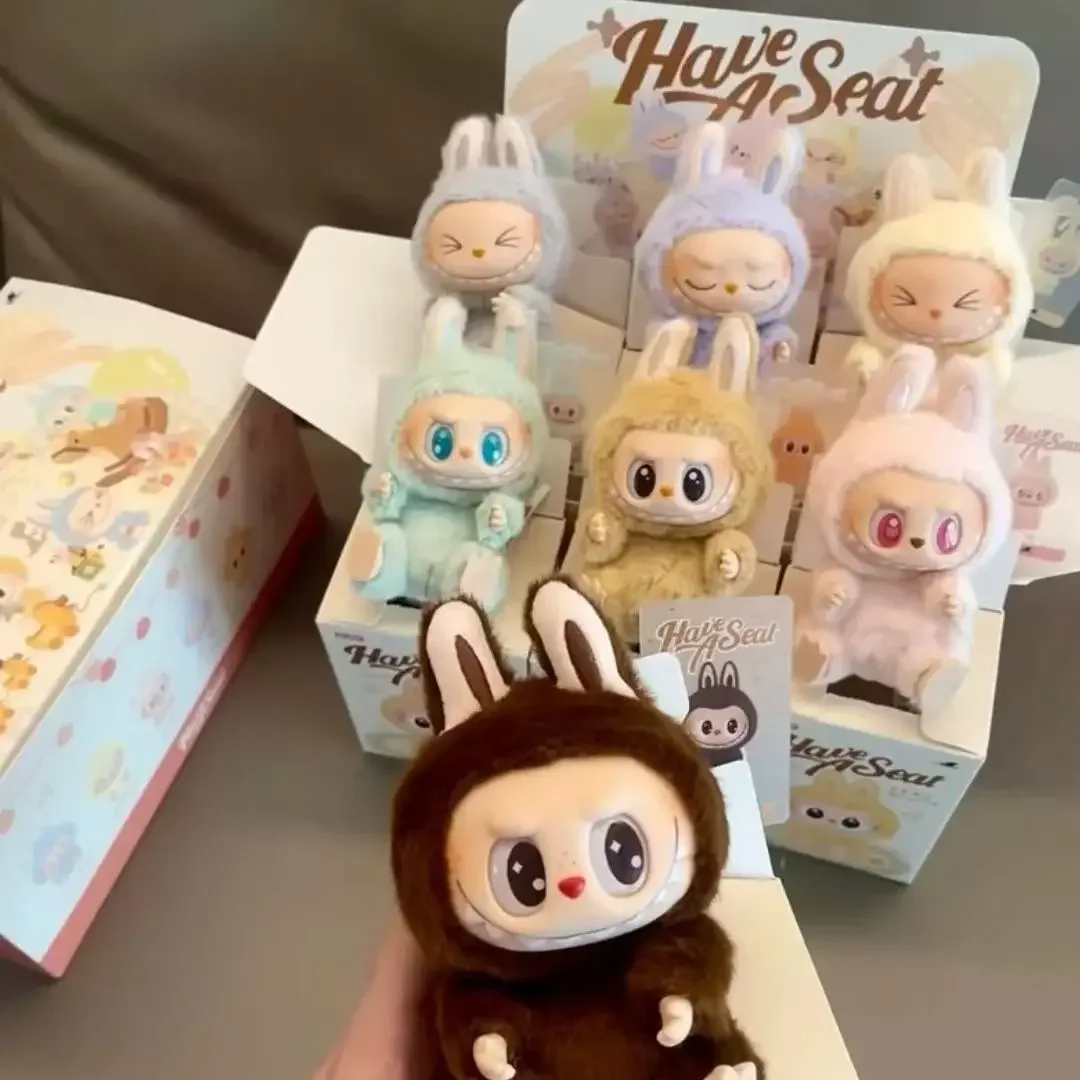 

Anime Figure Kawaii Labubu Have A Seat SeriesBlind Box Cute Mysterious Box Toys Pvc Doll And Hobbies Ornament Kid Christmas Gift