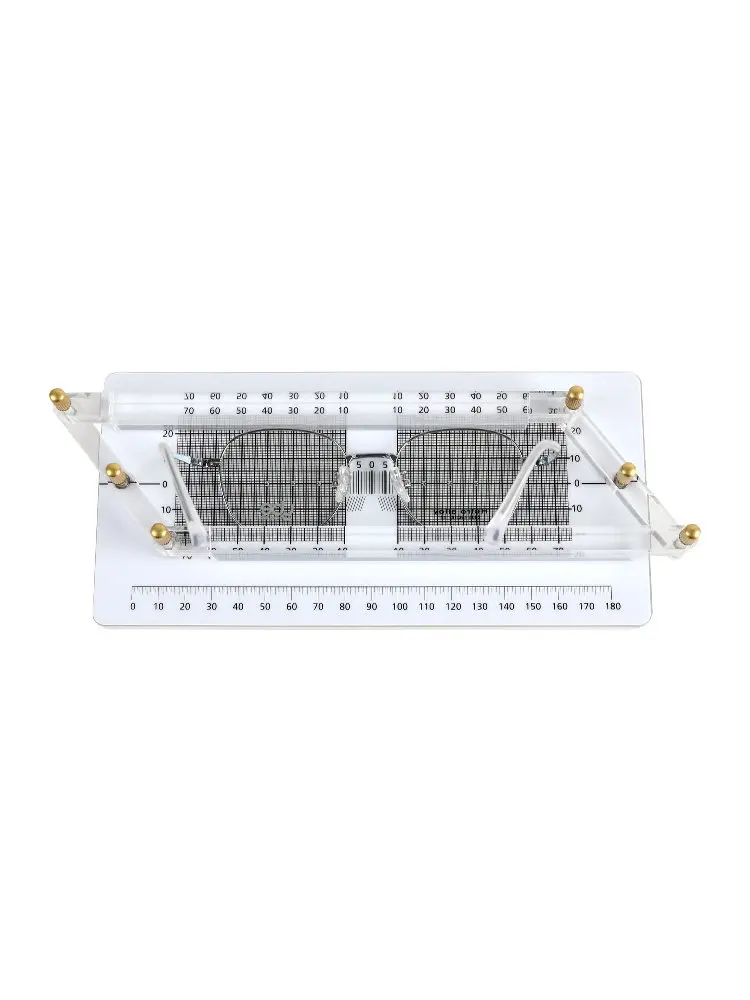 Glasses Parallel Measuring Instrument Template Coordinate Locator Frame Balance Angle Lens Eye Height Scribing Assisted Punching