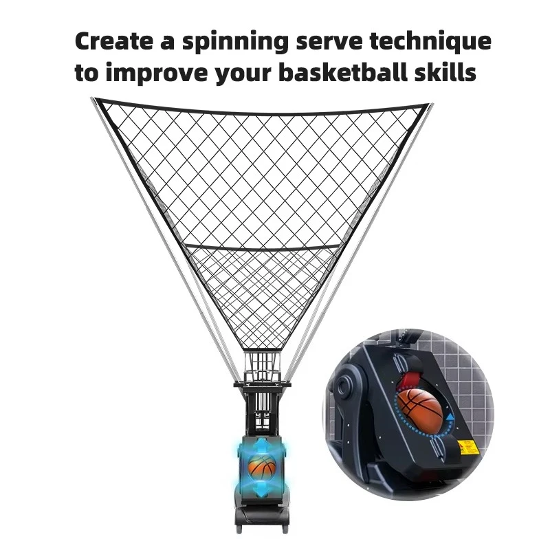 Automatic SIBOASI K3 Basketball Throwing Machine APP Control Basketball Shooting Equipment Rebounding Machine for Advanced