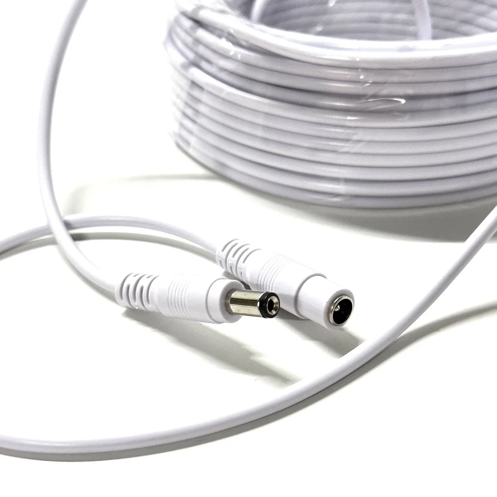 DC 12V Power Adapter Extension Cable 5.5*2.1mm Male Female Power Cord Extend Wire 3M 5M 10M 15M 20M 30M Cable For CCTV Camera