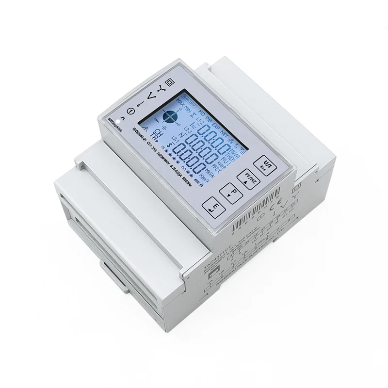 Digital Wattmeter Energy Electricity Electric Consumption Meter Voltmeter Modbus TCP With CT 100A 150A 200A