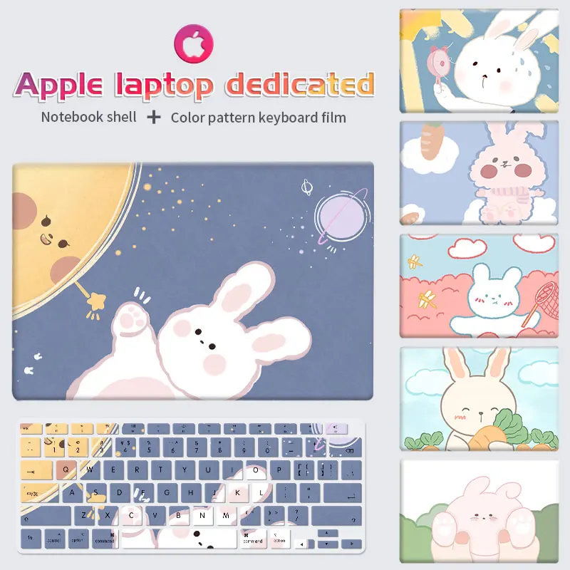 

DIY Cartoon Laptop Case Sleeve Keyboard Cover Air 13 A2337 A2179 A2338 M1 Pro13 15 A2442 Hard Shell for Macbook Pro16 A2141 Case