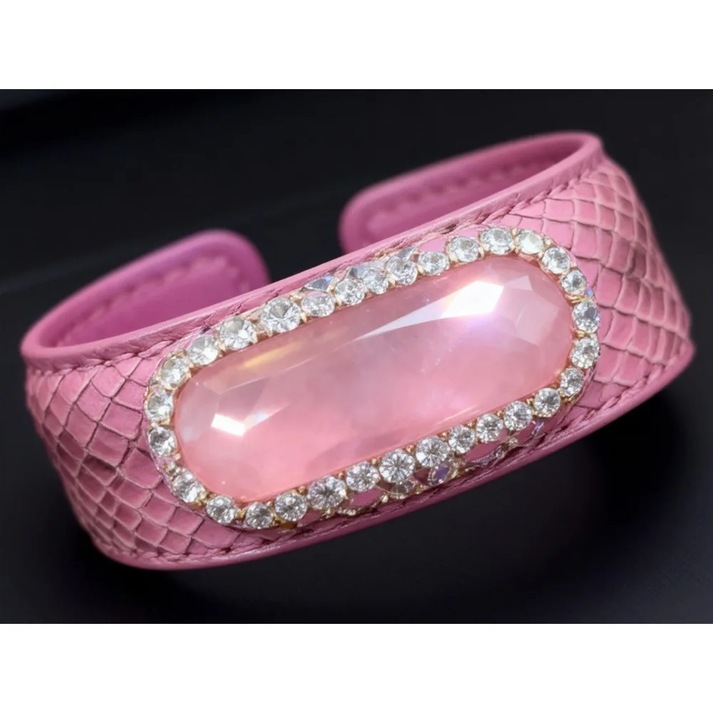 

Manifestation Bracelet for Women – Tiger's Eye & Amethyst, Boost Your Third Eye Chakra, Handmade Leather Gift