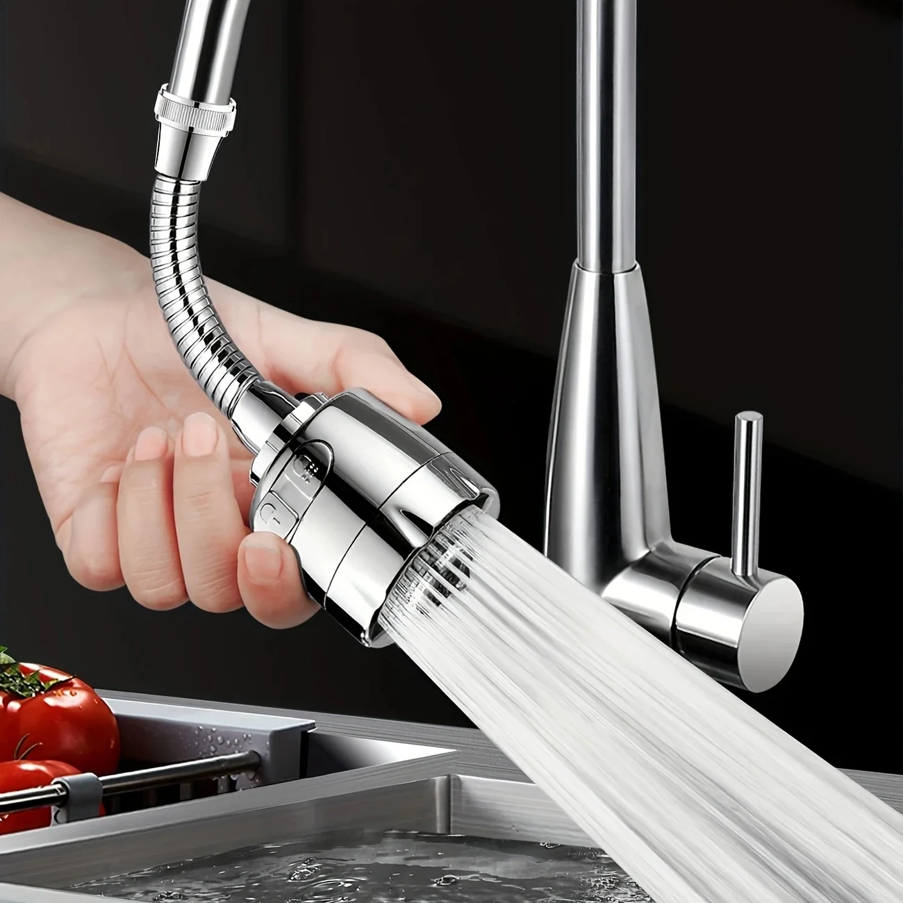 

Dual-Speed Faucet Aerator: Adjustable Anti-Splash Nozzle Extension with Rotating Filter – Universal Water-Saving Spray GJ0170