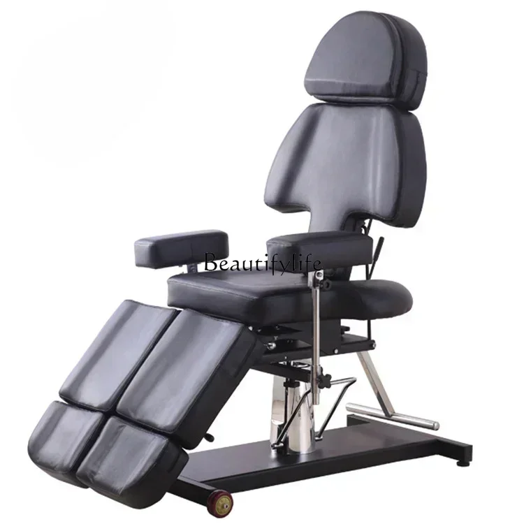 

Hydraulic Tattoo Bed Tattoo Chair Multifunctional Facial Bed Lifting Split Leg Full Chair with Back