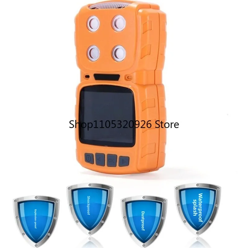 Diffusion type four-in-one gas detector carbon monoxide oxygen hydrogen sulfide methane gas detector